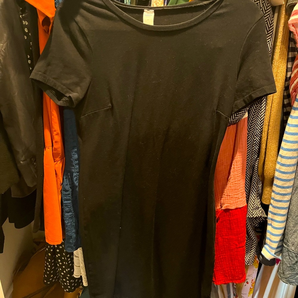 Black cotton dress size M